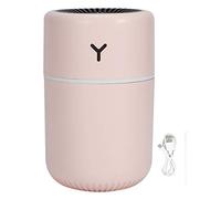 USB Rechargeable Humidifier | 260ml Large Capacity for Bedroom/Office/Nursery | 2 Mist Modes & Colorful Night Lamp | Exceptionally - Silent Personal Humidifier (Pink)