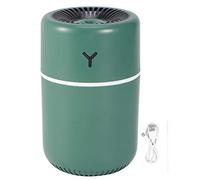 USB Rechargeable Humidifier | 260ml Large Capacity for Bedroom/Office/Nursery | 2 Mist Modes & Colorful Night Lamp | Exceptionally - Silent Personal Humidifier (Green)