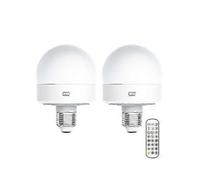 USB Rechargeable Light Bulb with Remote Control Timer Dimmable Easy to Install Battery Powered E27 Light Bulb RGB Lamp a