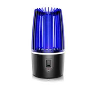 USB Ricaricabile 2-in-1 UV Mosquito Trappola Zapper Lampada con Luce Notturna Portatile A Basso Rumore Killer 4000mAh Batteria