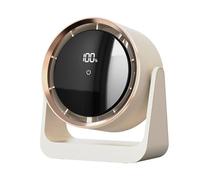 USB Ricaricabile Silent Desk Fan, Powerful Personal Air Cooler with Wall Mount & Night Light, Ideal for Bedroom, Uffici, and Kids' Room (17,6 x 8,6 x 19,1 cm)