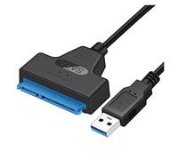 USB SATA 3. Cable SATA a. USB 3.0. Adattatore SU A 6 GBPS Supporto 2.5 pollici esterno SSD HDD. Disco rigido 22 pin sata III A25 2.0. (Color : Gold)