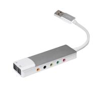 USB Scheda audio esterna con SPDIF Digital Sound Per 5.1 & 7.1 Surround Sound Systems Corpo in Alluminio SPDIF Digital Sound Interfaces