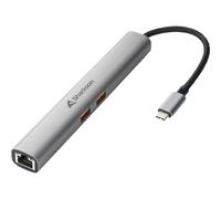 USB Sharkoon OfficePal Combo Adapter (grau) NUOVO