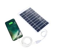 Usb Solar Charger - Flexible Portable Power Bank, Solar Charging Panel | Usb emergencyy Battery Charger, Lightweight Outdoor Power Supply | Solar Charger For Camping, Hiking, Travel, Backpacking