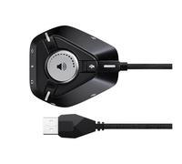Usb Sound Card, Type C Audio Splitter, External 3.5mm Jack Interface with Volume Control, Portable Audio Converter with Plug Play Design, Headphone Sound Adapter for Studio