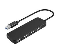 USB Splitter - 4 In 1 USB Hub Docking Station | Laptop Expansion Adapter | 4 In 1 USB Splitter Hub with USB 2.0, USB 3.0 and Type C 3.0 Options, ABS Laptop Expansion Dock for File Transfer and Multipl
