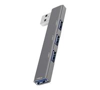 USB Splitter - 4 Port USB 3.0 Hub Type-C Adapter | Aluminum Alloy Laptop Mulтi Interface Expansion Dock - Slim Portable High Speed USBHub Splitter for PC Mâc Device Access