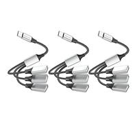 USB Splitter da 1 a 3 MOGOOD USB 2.0 Y Splitter Cavo del Caricatore Cavo di Alimentazione Adattatore Hub per MacBook/Laptop/LED Ecc