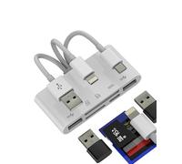USB TF SD Card Reader Dongle di Ricarica per Lightning USB C Hub Micro SD Cavo di Ricarica OTG Adattatore Multiport Docking Station Fotocamera Memoria Flash Drive Mouse Tastiera Converter Splitter
