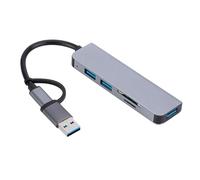 USB Tipo C Hub, adattatore multiport hub, Adattatore per mozzi di laptop multifunzionale, Forniture di telefoni cellulari portatili, dock di espansione leggera per telefono cellulare