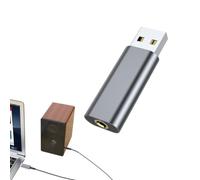USB to 3.5mm Audio Adapter External Sound Card Plug and Play