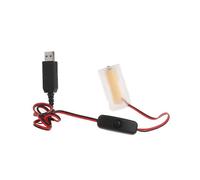 USB to LR20 D Battery Eliminators Dummy Battery Power Cable USB5V2A