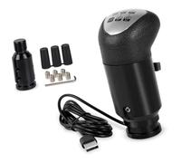 USB Truck Simulator Shifter Knob for ETS2 ATS PC Racing Games, Compatible with Logitech G29 G27 Manual Gear, 18-Speed H-Shifter with Aluminum Alloy Handle