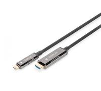 USB - Typ C zu HDMI AOC FO Adapter cable HDMI Version 2.0; Max 4Kx2K@60Hz; 20m