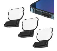 USB Type C Anti Dust Cap Cover | Port Plugs Protector | Antii Lost Adhesive Stickers- USB C Portt Case | Dustt plug Cleaning Brush for All Smartphones and Tablets