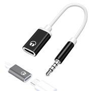 USB Type C Audio Adapter | 3.5mm Male To Type C Female Flat Head Converter PE 10cm Lightweight 5g Analog Sound Jack Cable | Smartphone Tablet Multimedia Listening Music Calls Travel Daily Use