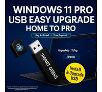 USB Upgrade for Windows 11 Home to Pro - USB With Key. Upgrade, Recover, Repair and Restore. Key Included and USB Install. Fix Desktop & Laptop - Free Professional Technical Support
