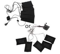USB Vestiti Riscaldatore Pad Riscaldamento Elettrico Foglio Riscaldatore Pad per Gilet Piumini Caldi Pad Riscaldamento Veloce Sicuro Riscaldamento Elettrico Panno Riscaldatore Pad