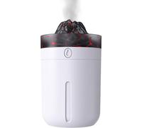 USB Volcano Night Light Umidificatore | Personal Desktop Air Umidifier | Low Noise Design, Compact Umidificatore con luce morbida, USB-Powered Umidificatore per Bedroom, Living Room, Yoga Studios