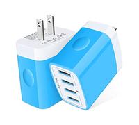 USB Wall Charger, Charging Block, AILKIN 2-Pack 4.8A/5V 4 Port USB Plug Power Travel Brick Adapter for iPhone, iPad, Samsung Galaxy, Moto, Kindle Fire, Headphones, Doorbell Android Phone Box Cube