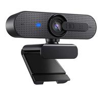 USB Webcam with Microphone 1080P HD Streaming Webcam for PC Mac Laptop Plug and Play Web Camera for Youtube Video Calling Studying Conference Gaming with Rotatable Clip (Black) A