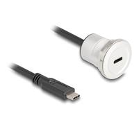 USB10 Gbps Presa di montaggio con cavo p. St. Alu.30m