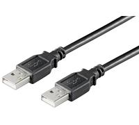 Microconnect USB2.0, M/M, 1m cavo USB USB A Nero
