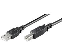 USB2.0 A-B 0,5m M-M BLACK NEW