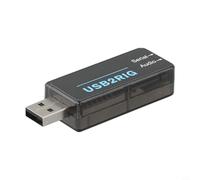 USB2RIG Adattatore di interfaccia con controllo PTT e isolamento audio, connettore USB scheda audio per dispositivi amatoriali, compatibile con Jianwu per Yaesu per ICOM,