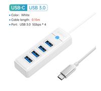 (USB3.0 15 cm USB C) ORICO-Multi Type C Splitter 4 porte HUB 5 Gbps Adattatore OTG ad alta velocità