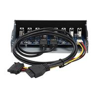 USB3.0 19PIN 8 PORTS HUB Adattatore del Pannello Frontale per Estensione 'unità Ottica per il Computer PC