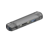 USB3.0 USB C TF Card Reader 6 In 1 Alluminio Lettore di Schede di Memoria Connettore Per Laptop Tablet Smartphone Accessori Trasferimento Dati