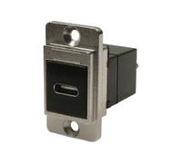USBC F-M F/THRU, D/SLIM, METAL, SLV, CSK; CP30711M; Qtà X 1