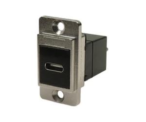 USBC F-M F/THRU, D/SLIM, METAL, SLV, CSK; CP30711M; Qtà X 1