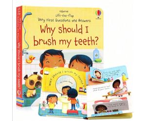 Usborne Early Learning Q&A: Perché devi lavarsi i denti? Libro educativo di scienze per bambini piccoli (Sollevare il lembo Q&A) Perché devo andare a letto?,Cos'è la Luna?,Perché abbiamo bisogno di un