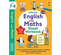 Usborne English and Maths Giant Workbook 7-8 (Usborne Workbooks)