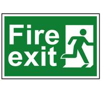 Uscita Antincendio Uomo Che Corre A Destra - Cartello In PVC 300 X 200Mm SCA1507