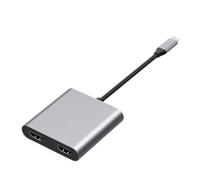 Uscita della docking station due 4K di USB C della lega di alluminio con la consegna di potere