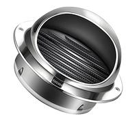 uscita di parete circolare in acciaio inossidabile Bocchetta di ventilazione for canalizzazione RoundFlat, tappo di sfiato dell'essiccatore di scarico(150mm/6in)