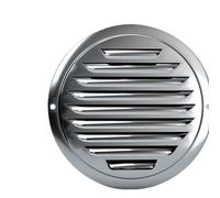 uscita di parete circolare in acciaio inossidabile Copertura della Cappa di Ventilazione Condotta Piatta di Ventilazione, Uscita di Sfiato a Parete Rotonda in Acciaio Inossidabile 304, Ingresso a Pare