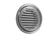 uscita di parete circolare in acciaio inossidabile Presa d'aria a parete for canalizzazione piatta con presa d'aria a 45°, con rete, for aspiratori da bagno Aria condizionata Cucina Camper(100mm 3.9in