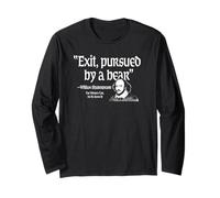 Uscita perseguita da Un Orso William Shakespeare The Winter's Tale Maglia a Manica