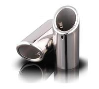 Uscita Scappamento Per E30 E36 E46 E90 E91 E92 E93 F30 320i 325i 328i Tip Turbo Sound Whistle Car Exhaust Pipe Muffler(2pcs Silver)
