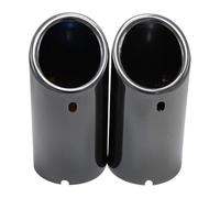 Uscita Scappamento Per E30 E36 E46 E90 E91 E92 E93 F30 320i 325i 328i Tip Turbo Sound Whistle Car Exhaust Pipe Muffler(2pcs Gloss Black)