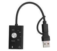 Uscita stereo con jack, scheda audio esterna con supporto audio a 7.1 canali, DAC di alta qualità per un ascolto migliorato su PC, Mac e laptop, di