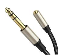Uscita Stereo Per Cavo Di Prolunga Maschio Femmina Chitarra 6.35 | I contatti placcati in oro possono convertire una qualità del suono pulita e una trasmissione senza interruzioni. (Tipo1,2 m)