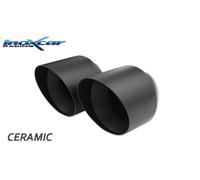 Uscite complete Uscita 2 x diam. 80 X-RACE BLACK CERAMIC - Lg. 230mm Diametro