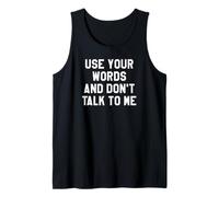 Use Your Word And Don't Talk to Me Until I've Had My Coffee Canotta