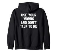 Use Your Word And Don't Talk to Me Until I've Had My Coffee Felpa con Cappuccio